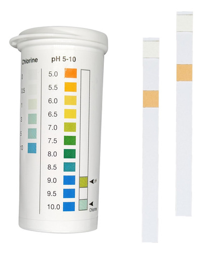 Cloro Residual 0-10 Ppm Y Ph 5-10 Combo Multi Pad Test [via.