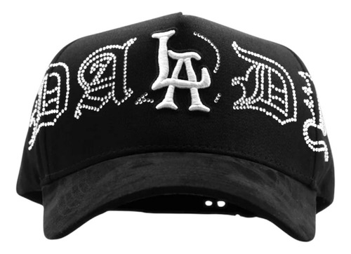 Gorra Dandy Hats Crystals White Negro Única