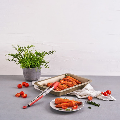 Imagen 4 de 10 de Pinza Gastronómica Multiuso Acero Inox 34cm New Line Ilko