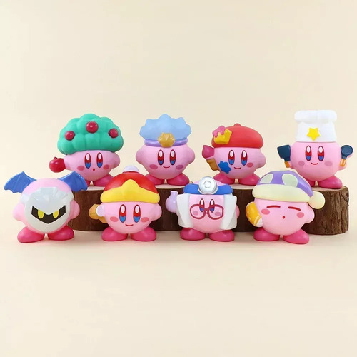 8 Figuras Kirby Amazing Mirror Maze Colección Juguete Gamer