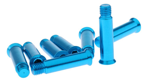 8 Pcs De Tornillos De Ruedas En De Patín Parte Azul