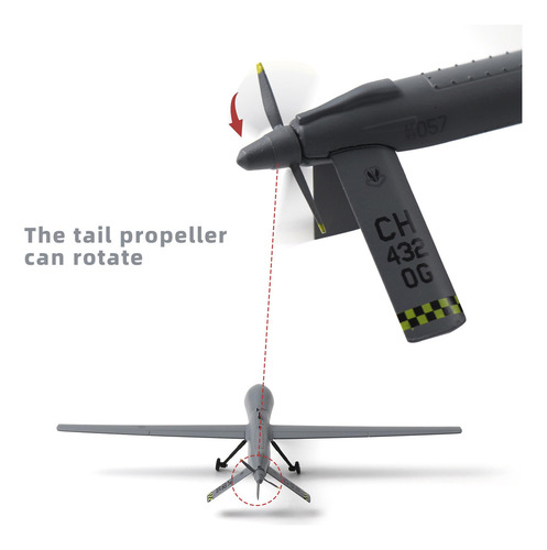 Modelo De Avión Metálico Mq-1b Predator Drone 1/72