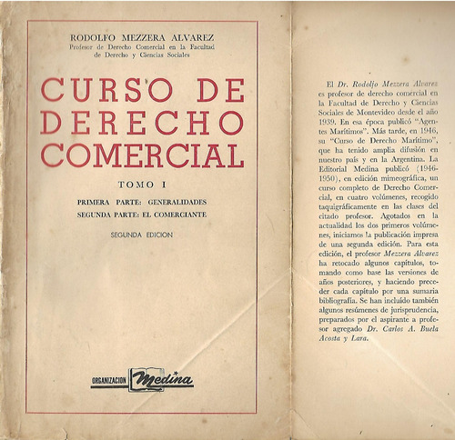 Curso De Derecho Comercial - Rodolfo Mezzera Alvarez