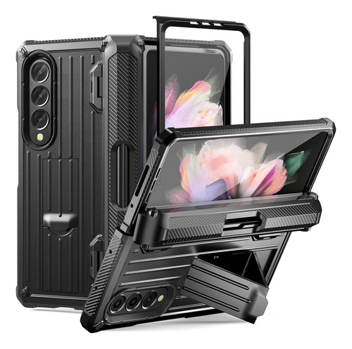 Carcasa De Teléfono Con Soporte Para Galaxy Z Fold3, 4, 5