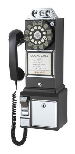 Teléfono Público Crosley Cr56-bk 1950 Con Tecnología De