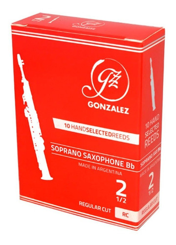 Gonzalez Corte Regular Cañas Sax Soprano (caja Con 10)