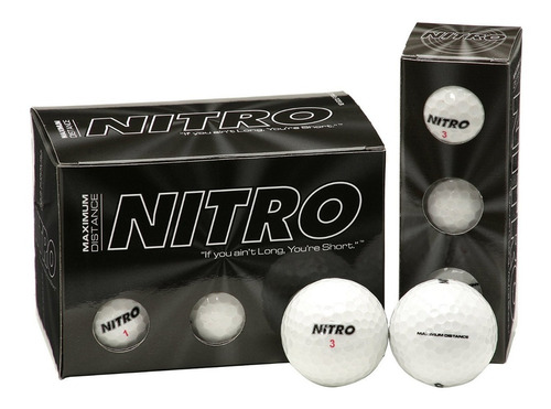 Pelota De Golf Nitro Maximum Distance (paquete De 12)