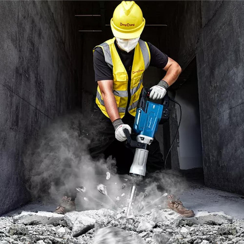 Martillo Demoledor Industrial 1700w Dongcheng DZG04-15S Color Azul