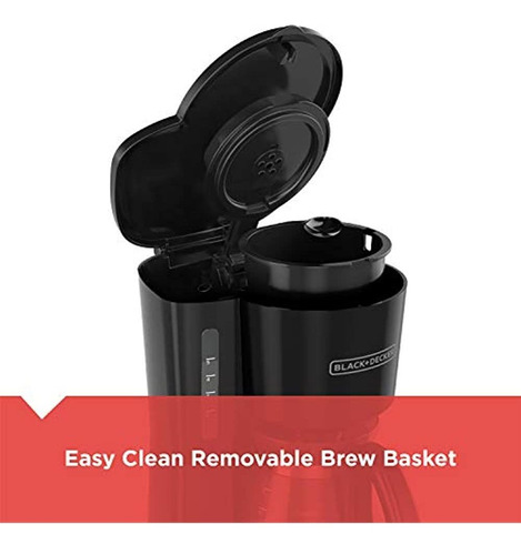 Black + Decker Cm0700b Cafetera De 5 Tazas, Diseño Compacto