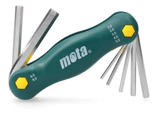 Juego De Llaves Torx Mota Lr81 8piezas Tipo Navaja 