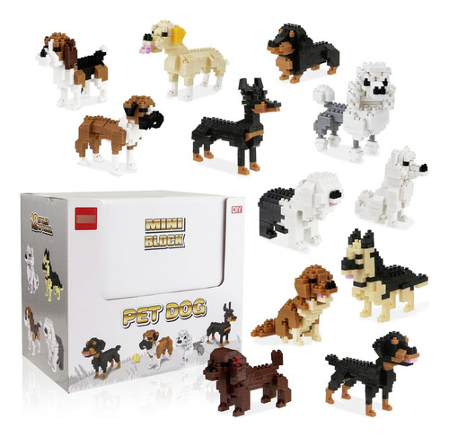 Juego De Bloques De Construcción Para Perros Y Mascotas 0 Versión Del Personaje