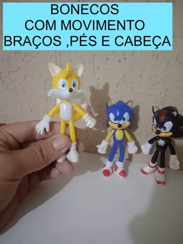 Bonecos Sonic Coleção Ação+Pelúcia Grande 30cm Sonic Musical