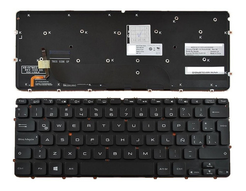 Teclado Español Dell Xps 13 L321x 0x52tt Backlit Nextsale 