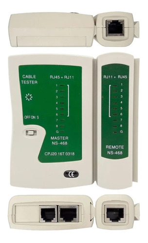 Testador De Cabos De Rede Lan Rj45 Rj11 Ns-468