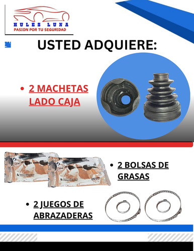 2 Machetas L/ Caja P/ Nissan Versa 12-20 C/abrazaderas