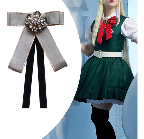 Broche De Cinta De Corbata De Lazo, Decoración De Gris