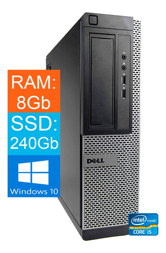 Imagem 1 de 3 de Cpu Dell Core-i5 3ª Geração 8gb Ssd 240gb Win10 - Nova