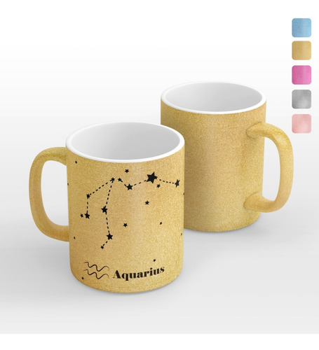 Pack 6 Tazas Aquarius Modelo Glitter