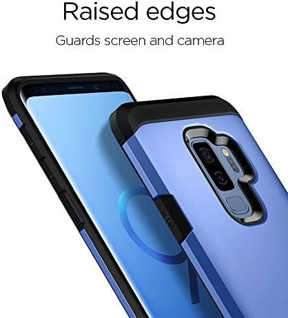 Funda Tough Armor Azul Spigen Para Galaxy S9 Plus, Protege