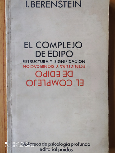 El Complejo De Edipo / Berenstein