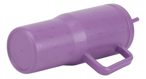 Vaso Tumbler Con Asa Y Popote 888ml Aislamiento Doble Pared