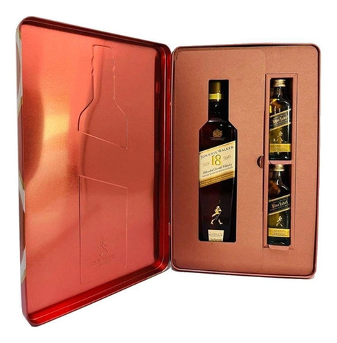Whisky Johnnie Walker 18 anos 750 mL com 2 miniatura Blue Label 50 ml