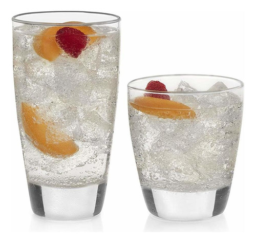 Conjunto De Vaso Clásico De Libbey De 16 Piezas Y Cristales 