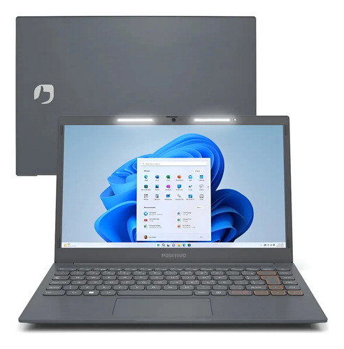 Notebook Positivo Vision C14 8gb 128gb 14 Hd Windows 11 Cinza