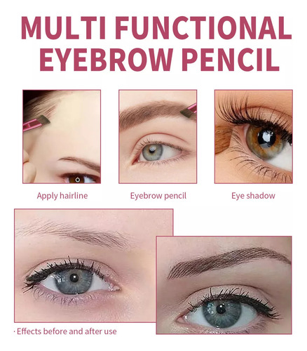 Maquillaje Multifuncional Para Cejas, Brocha Correctora Y Ma
