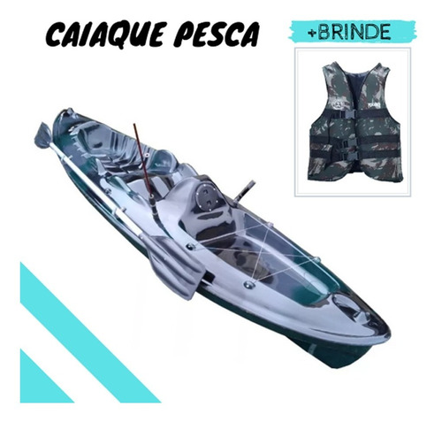 Caiaque P1  Camuflado 2019 Pesça Lazer