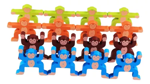 Jogo de quebra-cabeça de macaco de desenhos animados