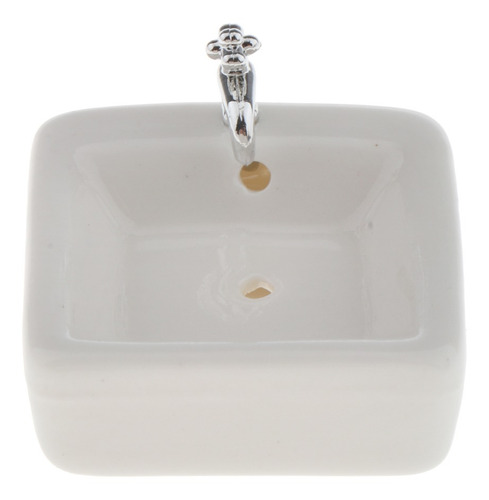 Modelo De Lavabo De Baño De Lavabo Cuadrado De Cerámica En