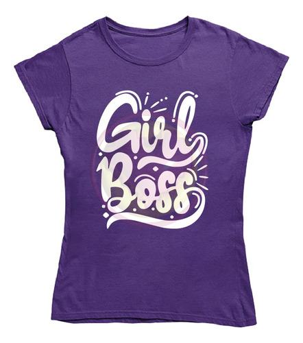 Playera Morada 8m Girl Boss Dia De La Mujer