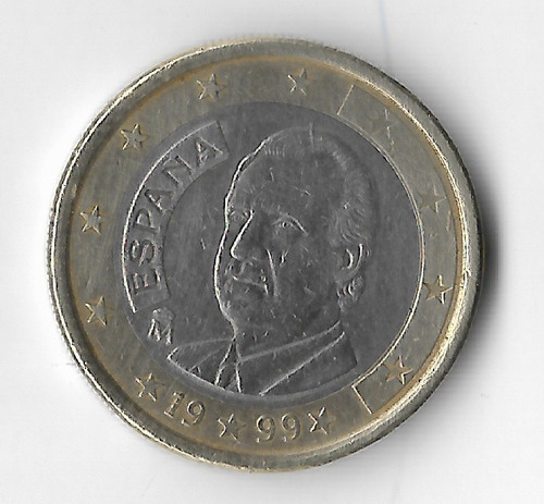 !!! Moneda España 1 Euro 1999 Rey Juan Carlos Imperdible !!!