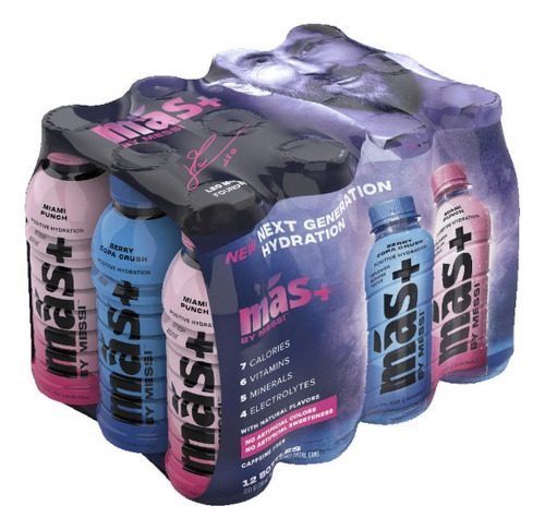 Messi + Bebida Hidratante 355 Ml 12 Pack Variado