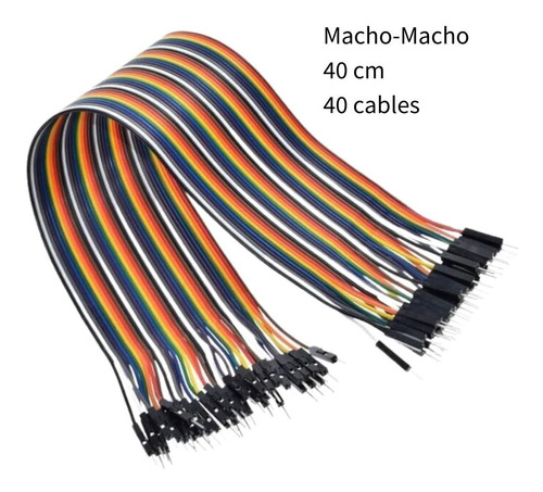 Cable Dupont Macho-macho 40 Cm 40 Cables Protoboard Arduino