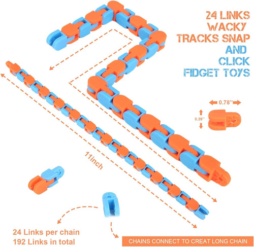 8pcs Fidgets Wacky Tracks Juguetes Fidget Para Niños ...
