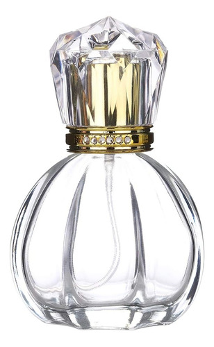 Elegante Botella Atomizador Para Perfume 50ml De Vidrio