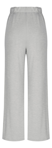 Pantalones Elásticos Con Cordones Color Talle Alto Wide-le 5