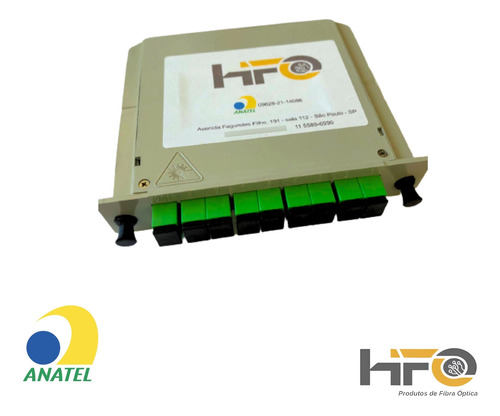 Splitter Box Cassete Modular 1x8 Apc Splitter Hfo - 10 Un
