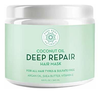 Máscara De Coco Aceite De Pelo, Deep Tratamiento Acondiciona