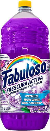 Limpiador Fabuloso Frescura Activa Fresca Lavanda 2l 24hrs