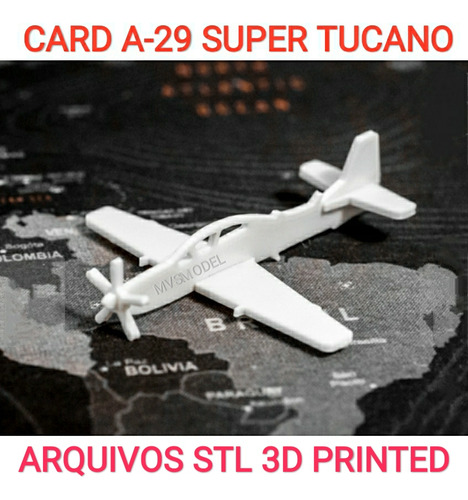 Arquivos Stl * Kit Card A-29 Super Tucano Impressão 3d