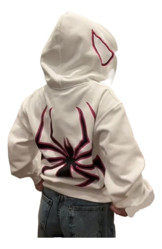 Sudadera Con Capucha Spider Punk Goth 2023