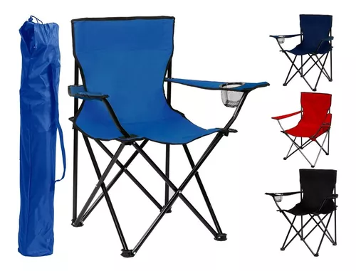 Silla Sillon Plegable Camping Playa Porta Vaso + Bolso