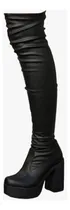 Comprar Bucaneras Botas De Mujer Elastizada Taco Alto 