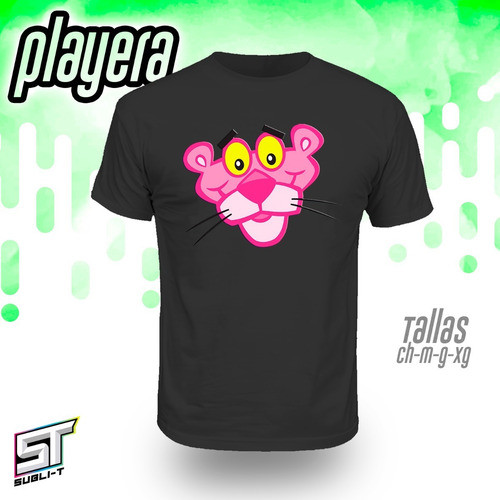 Imagen 2 de 5 de Playera Pantera Rosa Panter-063 De Color Con Envió