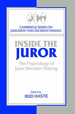 Libro Cambridge Series On Judgment And Decision Making: I...