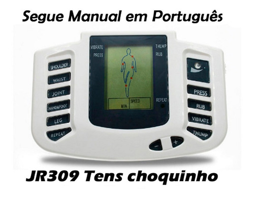 Aparelho Tens Fisioterapia, Choquinho, Manual Português