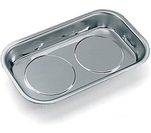 Imagen 2 de 5 de Plato Magnetico Rectangular De Acero Inoxidable